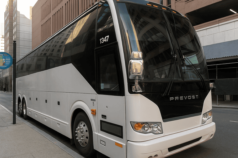 a Charter Bus Rental Salt Lake City coach bus